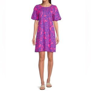 Lilly Pulitzer Rosen Abstract Print Crew Neck Short Sleeve T-Shirt SZ S NWOT